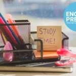 study case with pencils, pens and markets for students taking the IELTS prep course